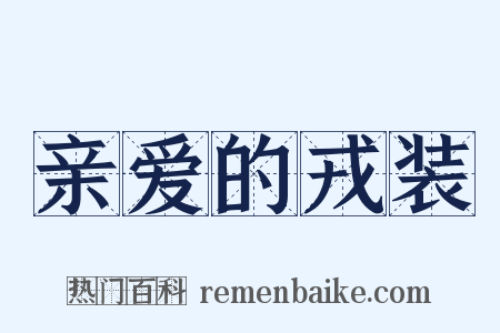 亲爱的戎装是什么意思的图片